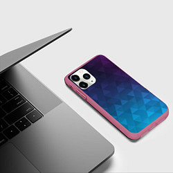 Чехол iPhone 11 Pro матовый BASTERIA, цвет: 3D-малиновый — фото 2