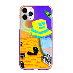 Чехол iPhone 11 Pro матовый Geometry Dash RobTop Z