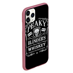 Чехол iPhone 11 Pro матовый Острые Козырьки Whiskey, цвет: 3D-малиновый — фото 2