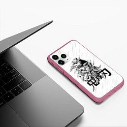 Чехол iPhone 11 Pro матовый Иноске Хашибира Kimetsu no Yaiba, цвет: 3D-малиновый — фото 2