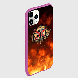 Чехол iPhone 11 Pro матовый Path of Exile Logo Путь изгнанника Лого Z, цвет: 3D-фиолетовый — фото 2