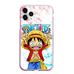 Чехол iPhone 11 Pro матовый ONE PIECE ВАН ПИС GLITCH