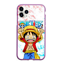 Чехол iPhone 11 Pro матовый ONE PIECE ВАН ПИС GLITCH