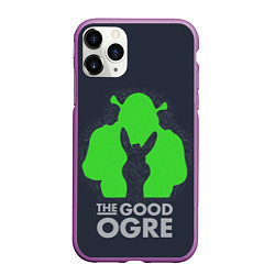 Чехол iPhone 11 Pro матовый Shrek: Im good ogre, цвет: 3D-фиолетовый