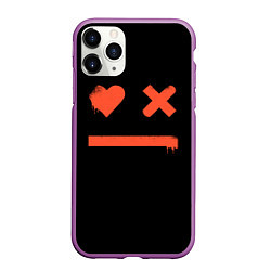 Чехол iPhone 11 Pro матовый Smile Love Death and Robots