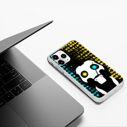 Чехол iPhone 11 Pro матовый ЛЮБОВЬ СМЕРТЬ И РОБОТЫ, цвет: 3D-белый — фото 2
