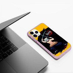 Чехол iPhone 11 Pro матовый Иноске Хашибира Kimetsu no Yaiba, цвет: 3D-розовый — фото 2