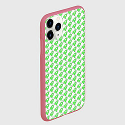 Чехол iPhone 11 Pro матовый Мозговые слизни, цвет: 3D-малиновый — фото 2