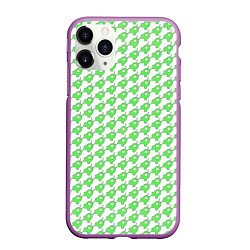 Чехол iPhone 11 Pro матовый Мозговые слизни, цвет: 3D-фиолетовый