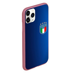 Чехол iPhone 11 Pro матовый Сборная Италии, цвет: 3D-малиновый — фото 2