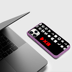 Чехол iPhone 11 Pro матовый Любовь, смерть и роботы, цвет: 3D-фиолетовый — фото 2