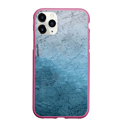 Чехол iPhone 11 Pro матовый Blue Glass, цвет: 3D-малиновый