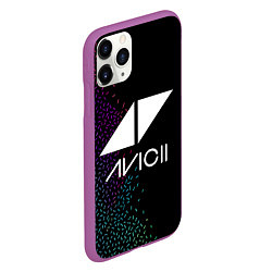 Чехол iPhone 11 Pro матовый AVICII RAIBOW STYLE, цвет: 3D-фиолетовый — фото 2