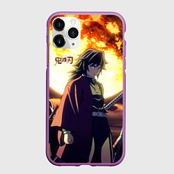 Чехол iPhone 11 Pro матовый Demon Slayer: Kimetsu no Yaiba