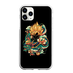 Чехол iPhone 11 Pro матовый Dragon Ball Retro Style, цвет: 3D-белый