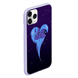 Чехол iPhone 11 Pro матовый Princess Luna, цвет: 3D-светло-сиреневый — фото 2