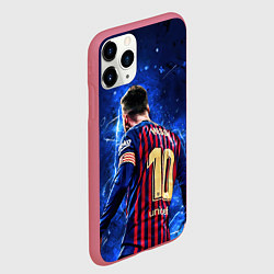 Чехол iPhone 11 Pro матовый Leo Messi Лео Месси 10, цвет: 3D-малиновый — фото 2