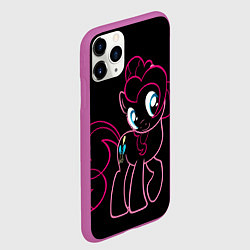 Чехол iPhone 11 Pro матовый Милая Флаттершайн, цвет: 3D-фиолетовый — фото 2