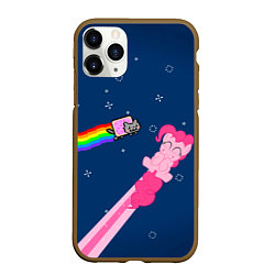 Чехол iPhone 11 Pro матовый Nyan cat x Pony