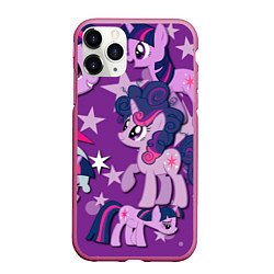 Чехол iPhone 11 Pro матовый Twilight Sparkle, цвет: 3D-малиновый