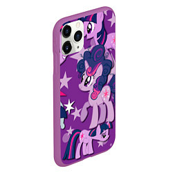 Чехол iPhone 11 Pro матовый Twilight Sparkle, цвет: 3D-фиолетовый — фото 2