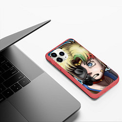 Чехол iPhone 11 Pro матовый Сейлор Мун, цвет: 3D-красный — фото 2