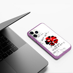 Чехол iPhone 11 Pro матовый Non yet Non yet Im not giving up yet!!!, цвет: 3D-фиолетовый — фото 2