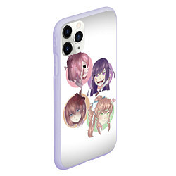 Чехол iPhone 11 Pro матовый Doki Doki Literature Club, цвет: 3D-светло-сиреневый — фото 2