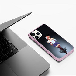 Чехол iPhone 11 Pro матовый Doki Doki Literature Club Monika Z, цвет: 3D-розовый — фото 2