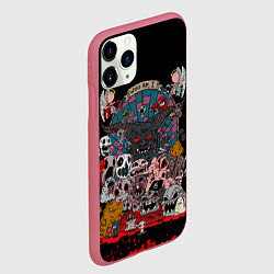 Чехол iPhone 11 Pro матовый Кто я, цвет: 3D-малиновый — фото 2