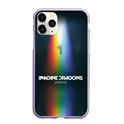 Чехол iPhone 11 Pro матовый Imagine Dragons: Evolve, цвет: 3D-светло-сиреневый
