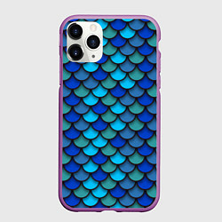 Чехол iPhone 11 Pro матовый Чешуя рыбы