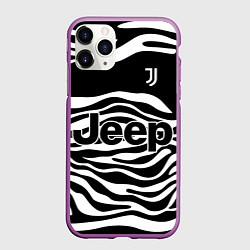 Чехол iPhone 11 Pro матовый JUVENTUS TORINO HOME, цвет: 3D-фиолетовый