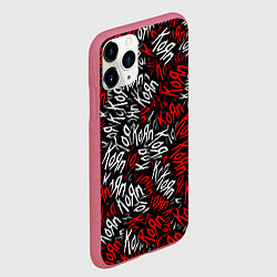 Чехол iPhone 11 Pro матовый KoЯn KoЯn KoЯn, цвет: 3D-малиновый — фото 2