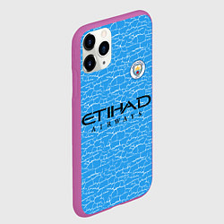 Чехол iPhone 11 Pro матовый МАНЧЕСТЕР СИТИ MANCHESTER, цвет: 3D-фиолетовый — фото 2