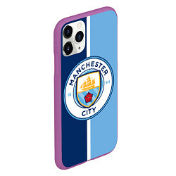 Чехол iPhone 11 Pro матовый МАНЧЕСТЕР СИТИ MANCHESTER, цвет: 3D-фиолетовый — фото 2