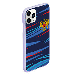 Чехол iPhone 11 Pro матовый РОССИЯ RUSSIA UNIFORM, цвет: 3D-светло-сиреневый — фото 2