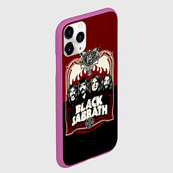 Чехол iPhone 11 Pro матовый Black Sabbath, цвет: 3D-фиолетовый — фото 2