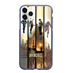 Чехол iPhone 11 Pro матовый Неуязвимый Invincible, цвет: 3D-серый
