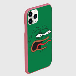 Чехол iPhone 11 Pro матовый Pepe skin, цвет: 3D-малиновый — фото 2
