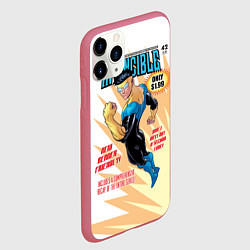 Чехол iPhone 11 Pro матовый НЕУЯЗВИМЫЙ INVINCIBLE, цвет: 3D-малиновый — фото 2