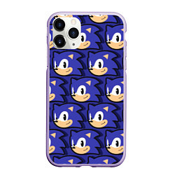 Чехол iPhone 11 Pro матовый Sonic pattern