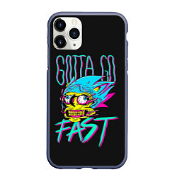 Чехол iPhone 11 Pro матовый Gotta go fast, цвет: 3D-серый