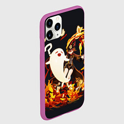 Чехол iPhone 11 Pro матовый GENSHIN IMPACT HU TAO, цвет: 3D-фиолетовый — фото 2