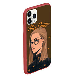 Чехол iPhone 11 Pro матовый Alice Quinn, цвет: 3D-красный — фото 2