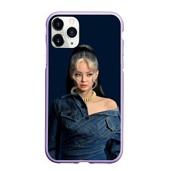 Чехол iPhone 11 Pro матовый Jennie jeans, цвет: 3D-светло-сиреневый