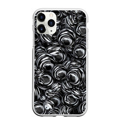 Чехол iPhone 11 Pro матовый Glossy Balls, цвет: 3D-белый