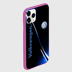 Чехол iPhone 11 Pro матовый VOLKSWAGEN, цвет: 3D-фиолетовый — фото 2