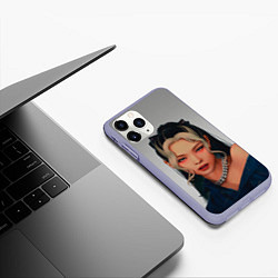 Чехол iPhone 11 Pro матовый Hot Jennie, цвет: 3D-светло-сиреневый — фото 2
