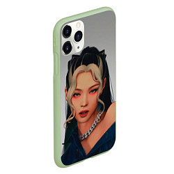 Чехол iPhone 11 Pro матовый Hot Jennie, цвет: 3D-салатовый — фото 2